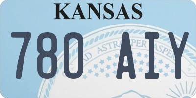 KS license plate 780AIY