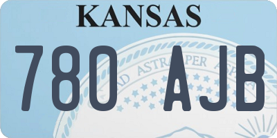 KS license plate 780AJB