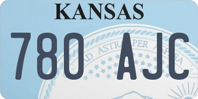 KS license plate 780AJC
