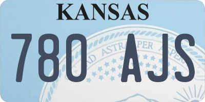 KS license plate 780AJS