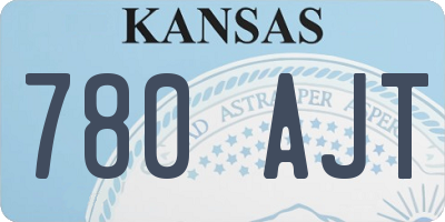 KS license plate 780AJT