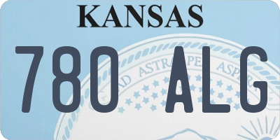 KS license plate 780ALG