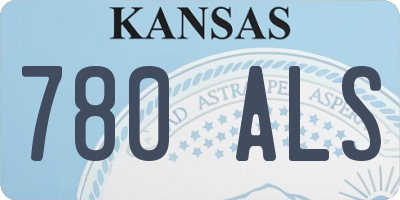 KS license plate 780ALS