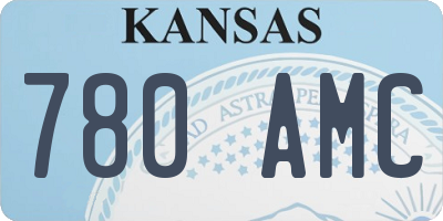 KS license plate 780AMC