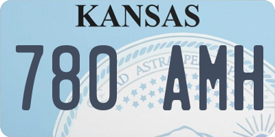 KS license plate 780AMH