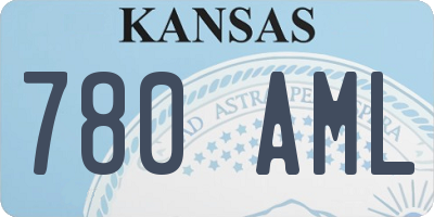 KS license plate 780AML