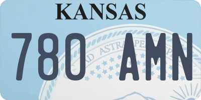 KS license plate 780AMN