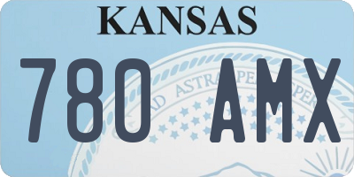 KS license plate 780AMX