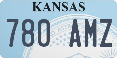 KS license plate 780AMZ