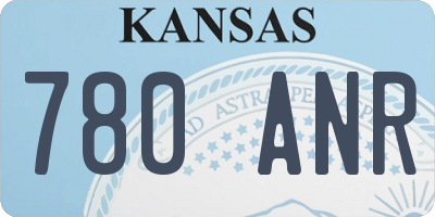 KS license plate 780ANR