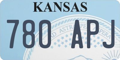 KS license plate 780APJ