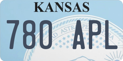 KS license plate 780APL