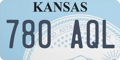 KS license plate 780AQL