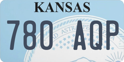 KS license plate 780AQP