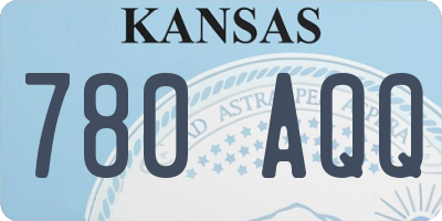 KS license plate 780AQQ