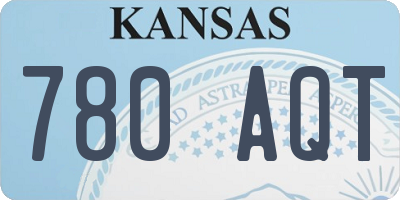 KS license plate 780AQT
