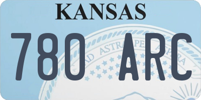 KS license plate 780ARC