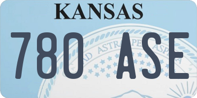 KS license plate 780ASE