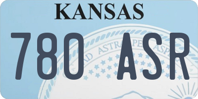 KS license plate 780ASR