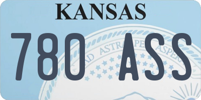 KS license plate 780ASS