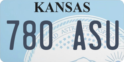 KS license plate 780ASU
