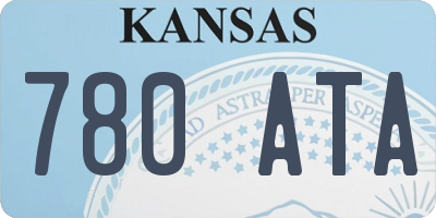 KS license plate 780ATA