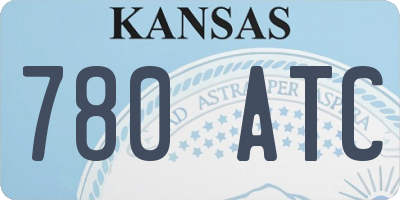KS license plate 780ATC