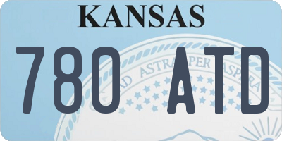KS license plate 780ATD