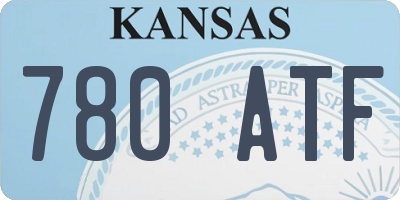 KS license plate 780ATF