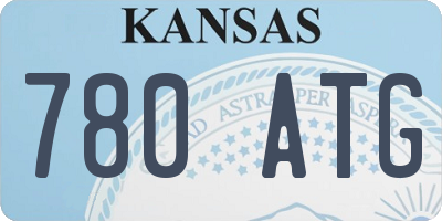 KS license plate 780ATG