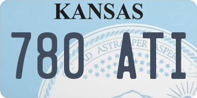 KS license plate 780ATI