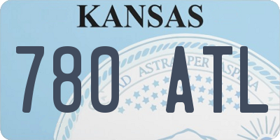 KS license plate 780ATL