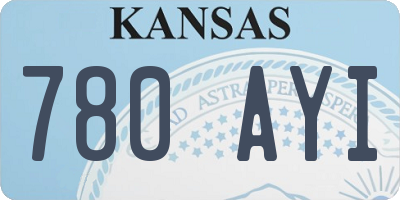 KS license plate 780AYI