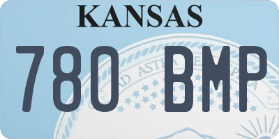 KS license plate 780BMP