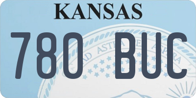 KS license plate 780BUC