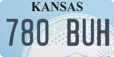 KS license plate 780BUH