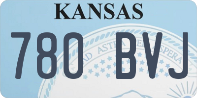 KS license plate 780BVJ