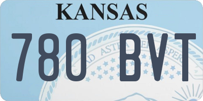 KS license plate 780BVT