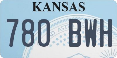KS license plate 780BWH