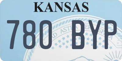 KS license plate 780BYP