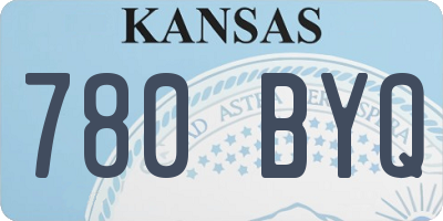 KS license plate 780BYQ