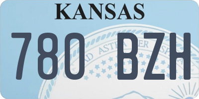 KS license plate 780BZH