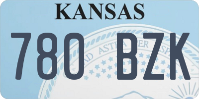 KS license plate 780BZK