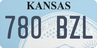 KS license plate 780BZL