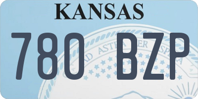KS license plate 780BZP