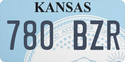 KS license plate 780BZR