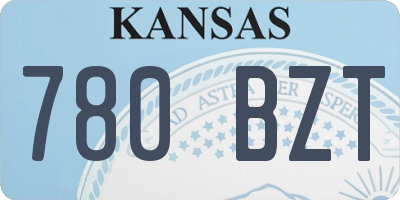 KS license plate 780BZT