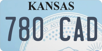 KS license plate 780CAD