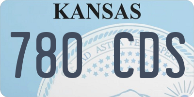 KS license plate 780CDS