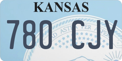 KS license plate 780CJY